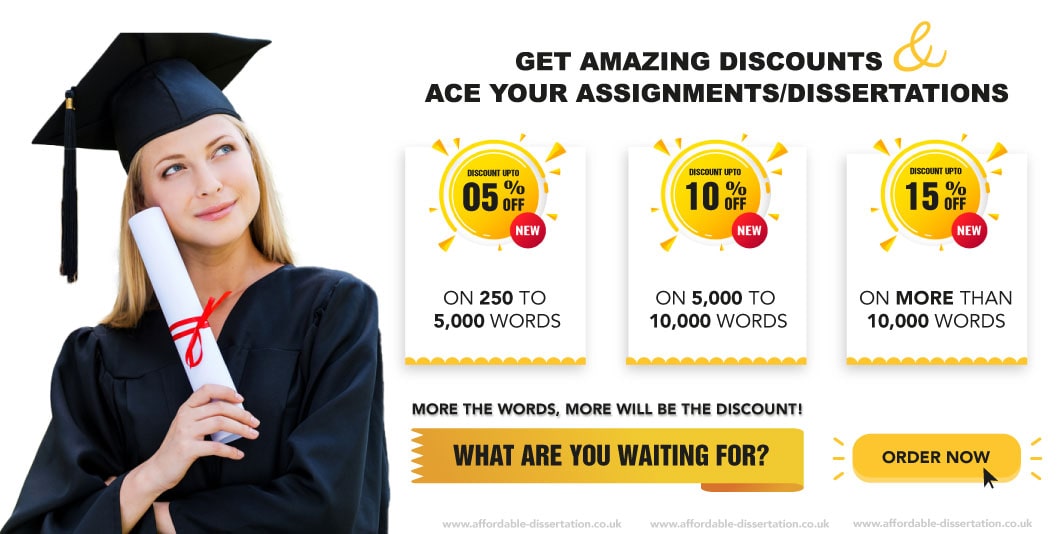 Discounts available at Dissertation Writing Services